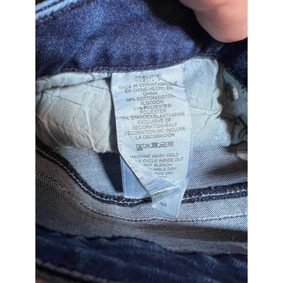 True Religion Size 30 Jennie Curvy Mid Rise Super Skinny Bling Jeans Western - Picture 8 of 11